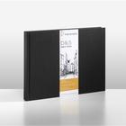 Sketchbook D&ampS Caderno Preto A6 Paisagem 140g 62fls Hahnemuhle 10628324