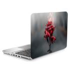 Skin Adesivo para Notebook 15" Rosa em Chamas Fogo d15