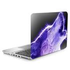 Skin Adesivo Protetor Para Notebook 13,3 Neon Wolf Lobo B25