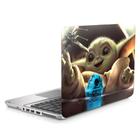 Skin Adesivo Protetor para Notebook 14” Wide Star Wars Baby Yoda Grogu b1