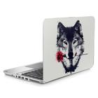 Skin Adesivo Protetor para Notebook 14" Wolf Lobo Rosa d1