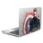Skin Adesivo Protetor para Notebook 17" Capitão America Steve Rogers Marvel b2