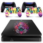 Skin Adesivo Protetor Para Ps4 Slim Celeste B3 - Skin Zabom