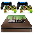 Skin Adesivo Protetor Para Ps4 Slim Minecraft B1