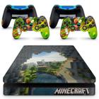 Skin Adesivo Protetor Para Ps4 Slim Minecraft B2 - Skin Zabom