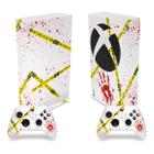 Skin Compatível Xbox Series S Vertical Adesivo - Cena De Crime Scene