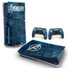 Skin PS5 Slim Adesivo Horizontal - Avengers Vingadores Comics