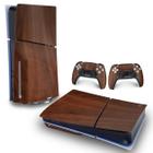 Skin PS5 Slim Adesivo Horizontal - Madeira