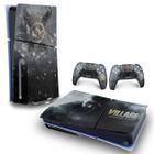 Skin PS5 Slim Adesivo Horizontal - Resident Evil Village