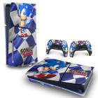 Skin PS5 Slim Adesivo Horizontal - Sonic