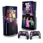 Skin PS5 Slim Adesivo Vertical - GTA The Trilogy