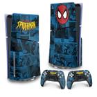 Skin PS5 Slim Adesivo Vertical - Homem-Aranha Spider-Man Comics