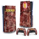 Skin PS5 Slim Adesivo Vertical - Homem De Ferro Comics