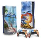 Skin PS5 Slim Adesivo Vertical - Horizon Forbidden West