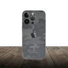 Skin Traseira CAMUFLADO PRETO para Smartphone Apple