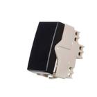 Sleek Ebony Modulo Interruptor Simples 10a