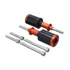 Slider Universal Bering Batente (par) Carbon Aluminio Laranja