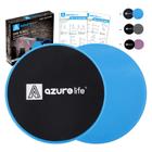 Sliders de Exercício AZURELIFE - Dupla Face para Carpete e Madeira