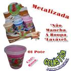 Slime Amoeba Geleca Geleinha Gelastica 01 Pote - Luccas Neto - Brilha No Escuro - Glitter - Metalizada