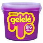 Slime Gelelé Big Slime Glitter Roxo Balde 1,5kg