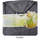 Sling De Argola Canguru Com Bolso Carregador De Bebe Proteção Bebe Grafite 100 Algodão Antialérgico lavavel ate 20 kilos seguro Best Sling