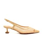 Slingback Nude Salto Baixo Cecconello 2478001-2