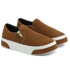 Slip On Feminino em Camurça Com Solado Antiderrapante Tênis Casual Conforto 503-GG