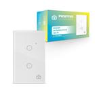 Smart Interruptor Positivo 2 Módulos Touch 2300W Alexa Ou Google Assistente Branco