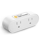 Smart Plug Meross WiFi, tomada dupla, suporte para Apple HomeKit