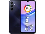 Smart Sam Galaxy A15 6,5" 256GB Azul Escuro 4G 8GB RAM Câm. Tripla 50MP + Selfie 13MP 5000mAh Dual C