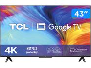 Smart TV 43” 4K LED TCL 43P635 VA 60Hz Wi-Fi Bluetooth HDR Google Assistente 3 HDMI 1 USB