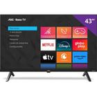Smart tv 43" aoc lcd 43s5045/78g full hd wi-fi 3 hdmi 1 usb
