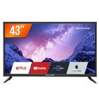 Smart TV 43" Full HD Multilaser TL024 Wi-Fi 3 HDMI 2 USB Bivolt
