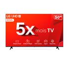 Smart TV 4K 50" LG Ultra HD 50UT8050 Processador a5 Ger7 AI Alexa/Chromecast integrado , Wi-Fi, Bluetooth e HDMI