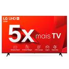 Smart TV 4K 65 LG UHD 65UT8050 Processador A5 Ger7 AI Alexa/Chromecast integrado webOS 24 Controle Smart Magic