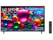 Smart TV 75" LG 4K Ultra HD UHD 75UA8550PSA webOS 25 α7 AI Processor 4K Gen8 Alexa 3 HDMI 2 USB