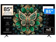Smart TV 85" TCL UHD 4K MINILED 85C6K 120Hz Google TV AiPQ Pro Google Assistente 4 HDMI 2 USB
