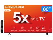 Smart TV 86" 4K LCD LED NanoCell LG 86NANO80TSA 120Hz AI Processor Wi-Fi Bluetooth com Alexa 4 HDMI 2 USB