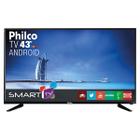 Smart TV Android LED 43" Philco PH43N91DSGWA Conversor Digital Full HD com 2 Entradas HDMI e 2 Entradas USB Preta