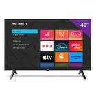 Smart TV AOC 40S504578G Full HD 40 Roku TV Compatível com Alexa e Google Assistente, Dolby Audio e Sem bordas