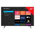Smart TV LED 43" AOC 43S5135/78G, Full HD com Wi-Fi, 1USB, 3 HDMI, Cont Remoto com Atalhos,Aplicativo Roku,Miracast,60Hz