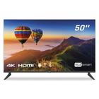 Smart TV LED 50 Polegadas HQ 4K HQS50NKHM com Conversor Digital Externo 3 HDMI 2 USB WI-FI Android 11