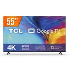 Smart TV LED 55" Google TV Ultra HD 4K TCL 55P635 Comando de Voz HDR 3 HDMI 1 USB Wi-Fi Bluetooth