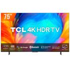 Smart TV LED 75" Google TV Ultra HD 4K TCL 75P635 Comando de Voz HDR10 3 HDMI 1 USB Wi-Fi Bluetooth
