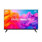 Smart tv multilaser tl052m dled 32" roku 3 hdmi 2 usb wifi integrado