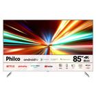 Smart TV Philco 85 Polegadas PTV85F8TAGCM 4K UHD QLED Dolby Audio Android TV