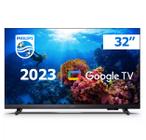 Smart TV Philips 32" Google TV HD Comando de Voz, HDR10, WiFi 5G, Bluetooth, 3 HDMI - 32PHG6918/78