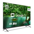 Smart Tv Philips 50'' 4k Google Tv Led Dolby Vision 50pug7408/78 Preto Bivolt