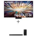 Smart TV Samsung AI Neo QLED 8K 65QN800D 2024 65" Polegadas + Soundbar Samsung HWB555, 2.1 Canais