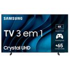 Smart TV Samsung Crystal UHD 4K 65" Polegadas 65CU8000 com Painel Dynamic Crystal Color, Design AirSlim e Alexa bui